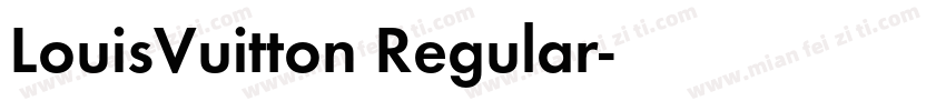 LouisVuitton Regular字体转换